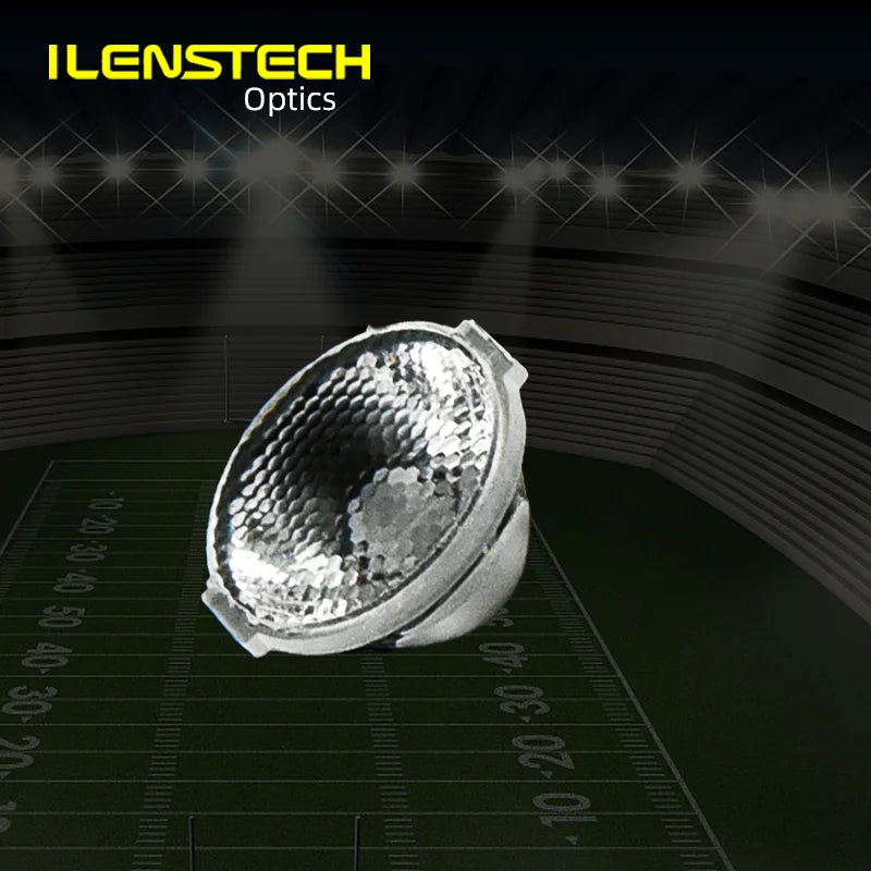 Smallest Oval High Reflectivity Led Lens for Spotlight Downlight Installation Tapes and Pins