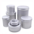 Custom Empty Metal Tin Can Container Screw Top with Silk Screen Cosmetic Cream Candle Aluminum Canister Aluminum Jar