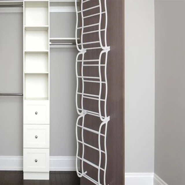 Factory Price Space Saver Shoes Rack 8 Layer Adjustable Iron Tube Modern Shoe Racks for Home