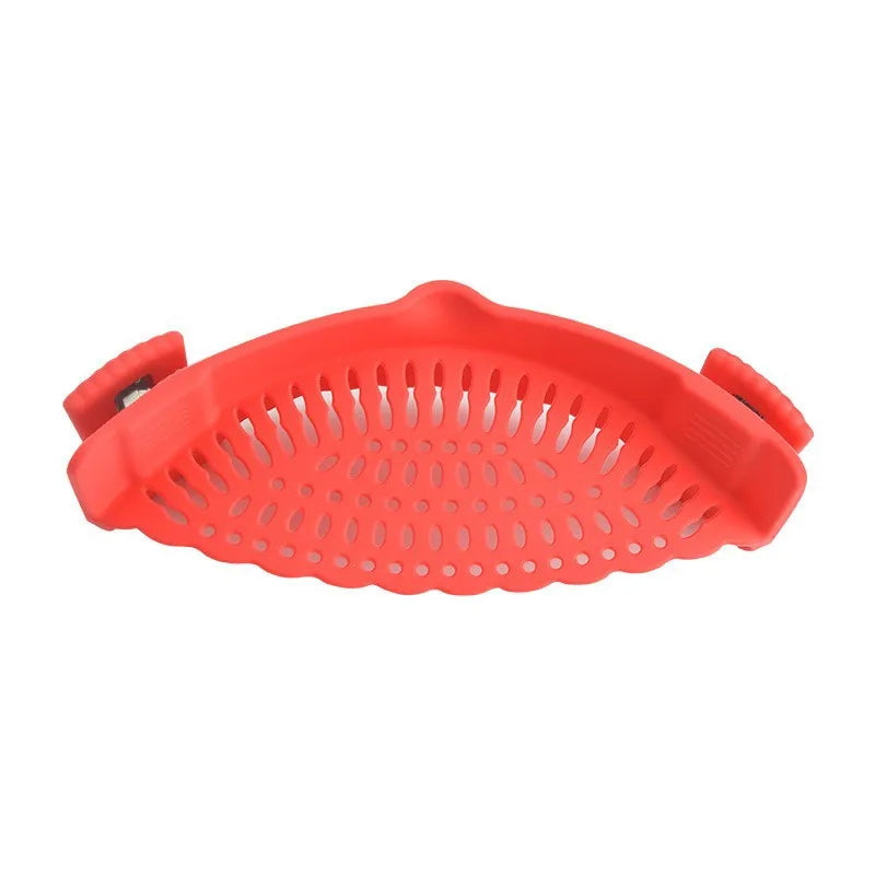 2024 Pasta Strainer and Pot Strainer Kitchen Gadgets Adjustable Silicone Clip on  Strainers for Kitchen