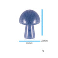 DIY Crystal Crafts Decoration Natural Blue Spot jasper Crystal Quartz Gemstone Carving Sakura Agate Mushroom for Gift Souvenirs