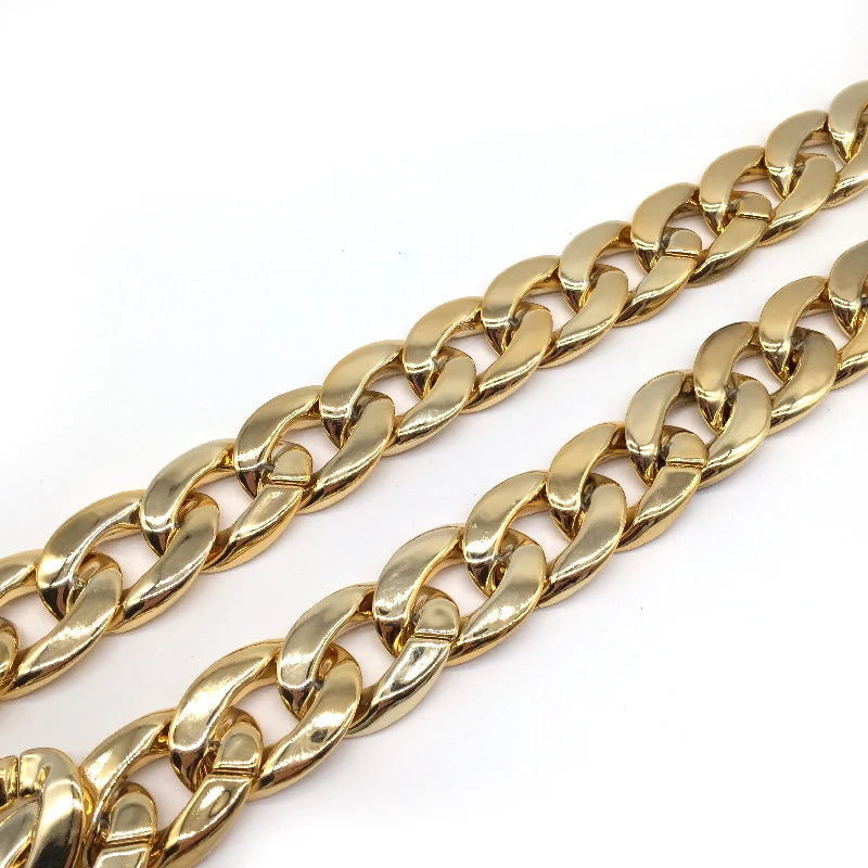 3cm Wide Decorative Gold Plastic Metal Aluminum Brass Chain Trim