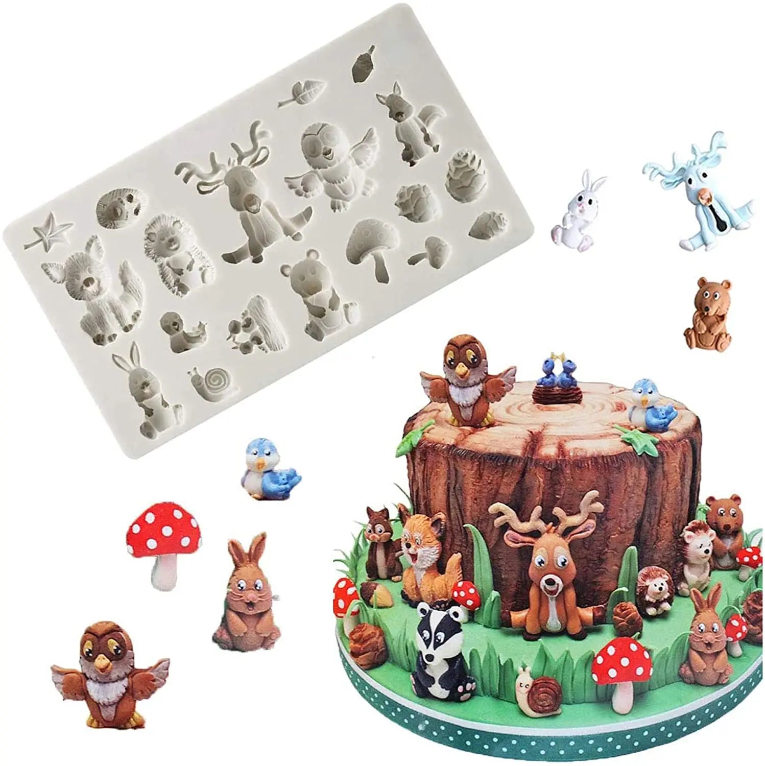 Animal Molds Kitchen Baking Molds Silicone Cake Trays for Chocolate Desserts Candy Cake Decoration DIY Animal Molds