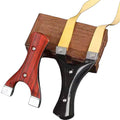 Alloy Slingshot Catapult Used for Outdoor Hunting Flat Leather Rubber Belt Hunting Slingshot
