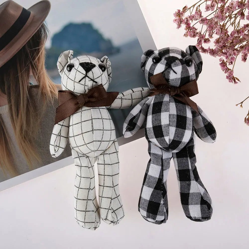 15cm Cute Small Teddy Bear Key Rings Plush Toy Stuffed Animal Plush Doll Valentines Teddy Bear Teddy Bear Plush Keychain Pendant