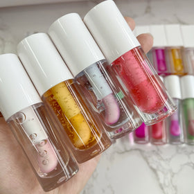 New Arrival Shiny Herbal Moisturizing Hydration Multi-color Fruit Tinted Liquid Lip Oil with Sunscreen Waterproof Private Label