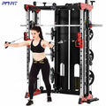 Gym Fitness Equipment Multi Function Lat Pull Down Power Rack with Cable Crossover Smith Machine for Bodybuilding