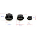 Double Hole Plastic Stopper Cord Lock Toggle Clip Apparel Shoelace Sportswear Accessories