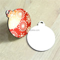 Huasheng Modern Double-Sided Sublimation MDF Christmas Ball Hanging Ornaments 2023 Full Color