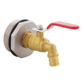 2" Brass Drum Faucet 55 Gallon Drum 3/4 Inch Rain Barrel Spigot EPDM Gasket Brass Basin Sink Water Tap