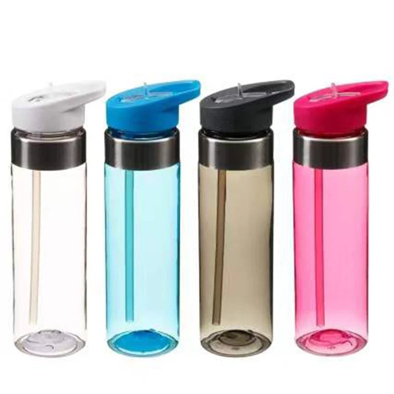 Alkaline clear Hydrogen eco-friendly sport plastic 700ml straw Water Bottle
