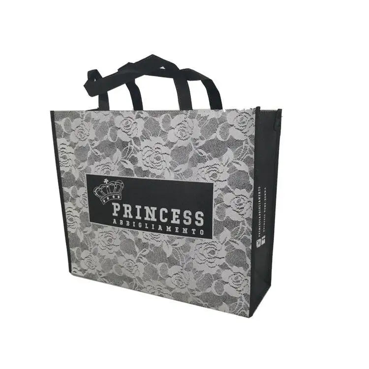 Fashion Eco Friendly Handle Carry Non Woven Cloth Shopping Tote Bag With Silkscreen Logo