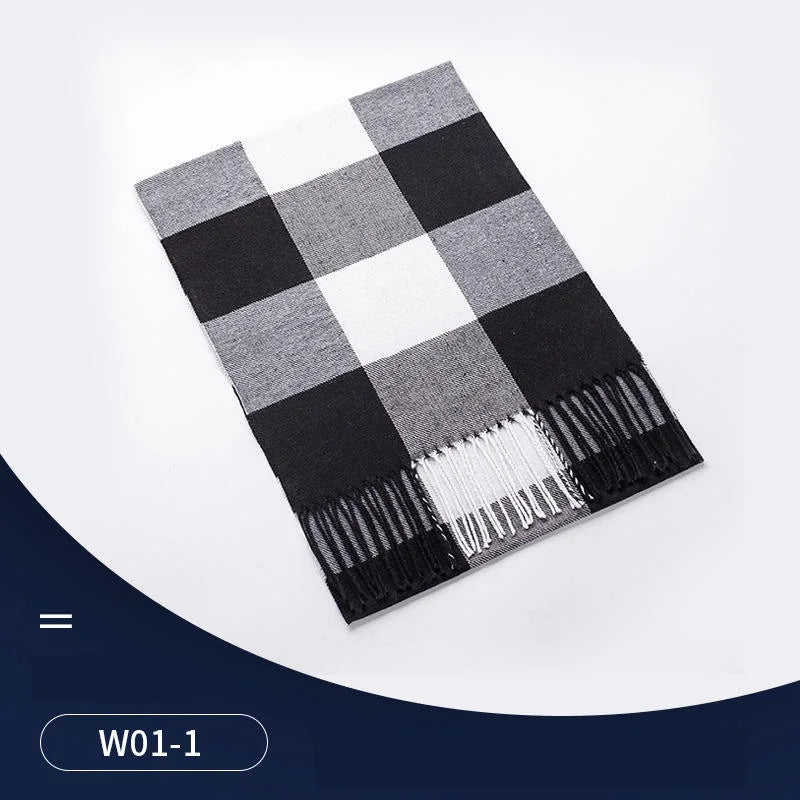 HighqualityFactory Price Wholesale Soft Pashmina Scarf Winter Plaid Tassels Scarf Cashmere Shawl for Men