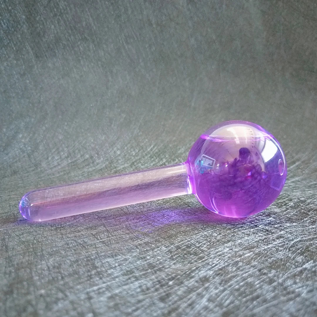 HY Best sale purple color Ice Roller Globes Facial Roller Cold Skin Massagers Globes for Redness Soothing MegaBDM
