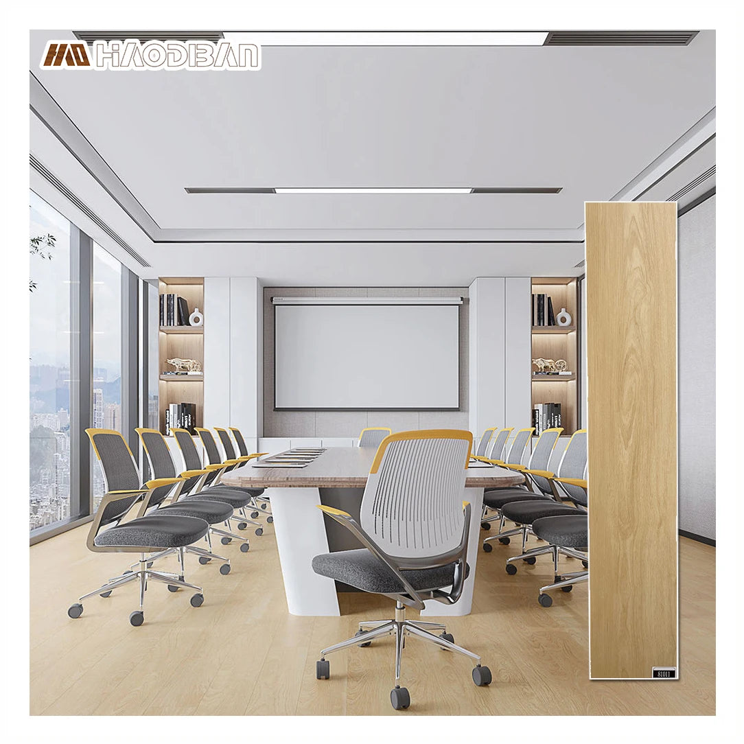 Commercial Indoor Hotel Use Dry Back Glue Down Luxury Vinyl Sheet Flooring LVT Loose Lay Customizable Thickness