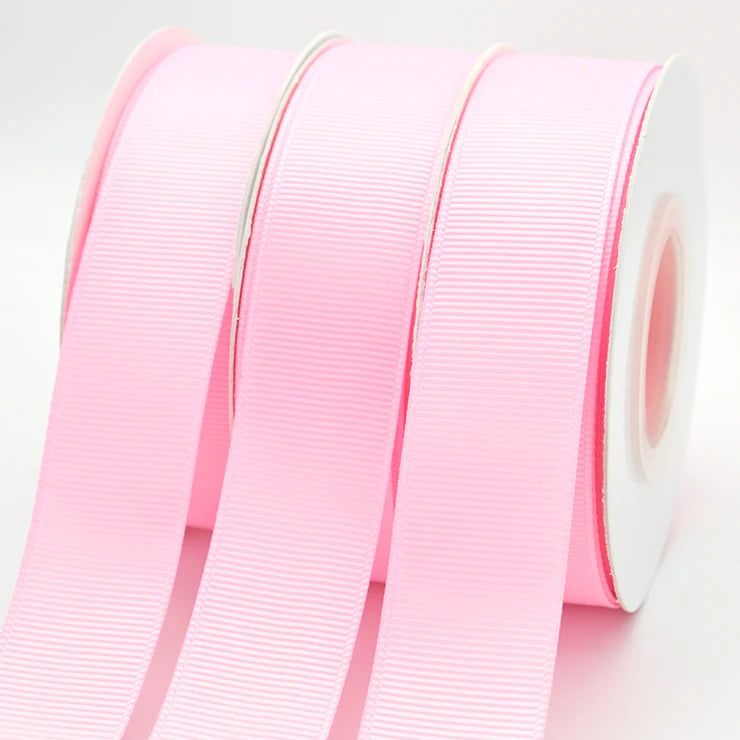 Custom Made 100% Polyester Double Face Grosgrain Ribbon 196 Solid Colors 38mm Width Plain Style RIBBONS