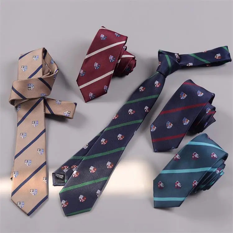 Wholesale Men's Casual Animal Print Polyester Neck Ties Cute Designed Animal Prints on Ties