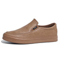 Anti slip Flat Driving Loafers Caballeros Casual Waterproof PU Leather Low Top slip on Shoes for Men