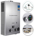 VEVOR 18L LPG Propane Butane Tankless Flue Type White Water Heater