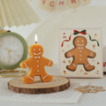Wholesale Gingerbread Man Shaped Christmas Candle Vessels Handmade Scented Gift Candles for Home Decoration Festive Aroma