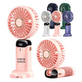 Multifunctional Electric Handheld Fan USB Rechargeable Compact Desk Fan for Makeup Touch-Ups and Outdoor Comfort