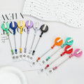 Wholesale New Design Retractable Rope Badge Doctor Nurse Name Card Holder Add Beads Card Badge Holder Reels Keychain