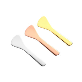 New Arrival Free logo Cosmetic Tool Spatula Stainless Steel 304 Makeup Spoon Facial Skin Care Tool