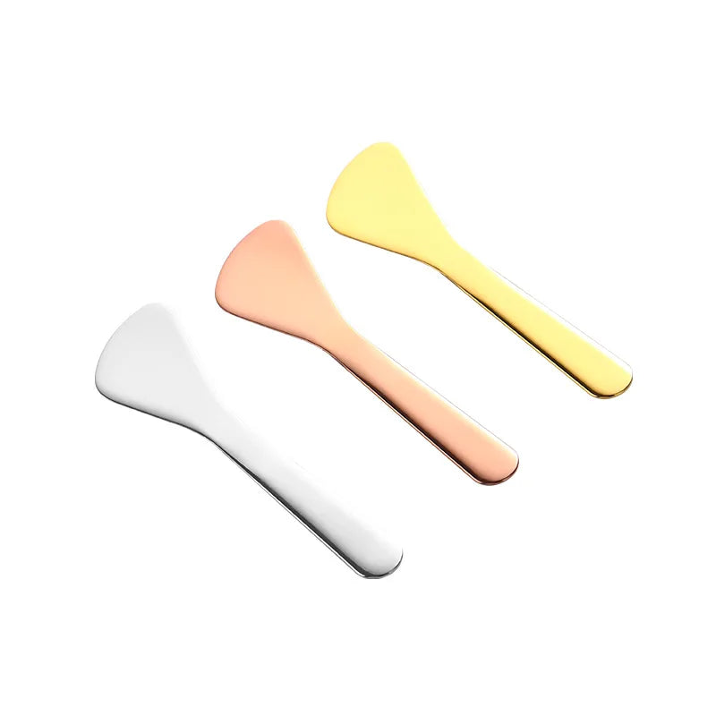 New Arrival Free logo Cosmetic Tool Spatula Stainless Steel 304 Makeup Spoon Facial Skin Care Tool