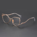 MM-0031 Cats Eye Optical Frame High-Quality Metal Irregular Personality Men and Women Fashionable Fashion Glasses Frame