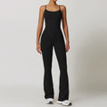 Women's Yoga Bodysuit Long Leg One Piece Tummy Control Jumpsuit Casual Rompers Womens Bodysuit Sports Workout Playsuits