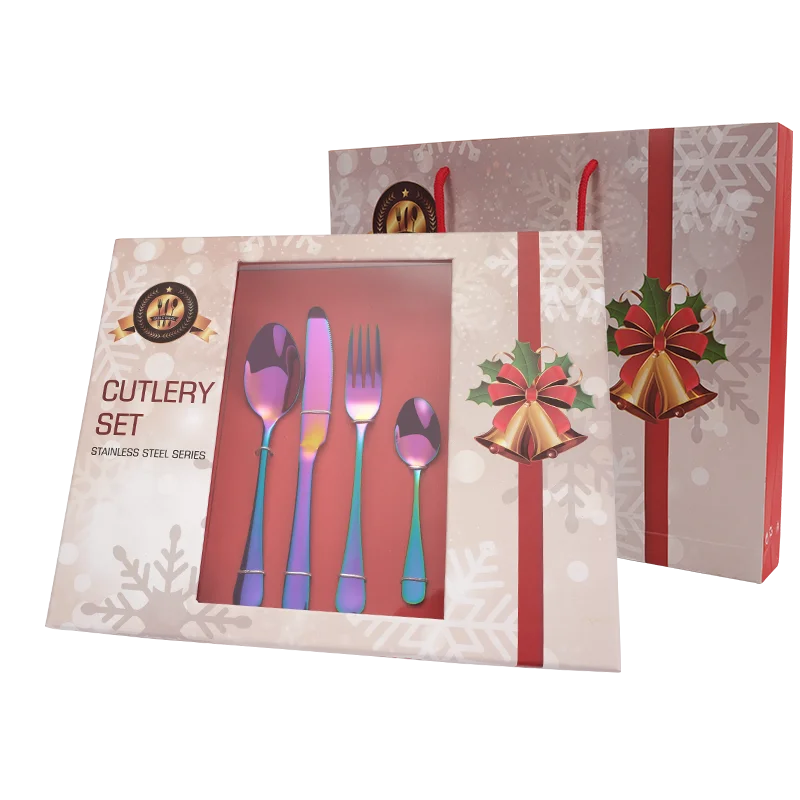 Hot Sale Durable Stainless Steel 410 Kitchen Tableware Cutlery Flatware Set 24pcs