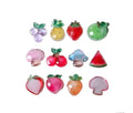 Kawaii Fruits Flatback Resin Cabochon Strawberry Cherry Peach Cabochons Embellishments Craft DIY Hair Bows Accessories Decor