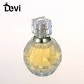 Devi Promotional Price Discounts 50ml Glass Perfume Bottle with Pump Sprayer Hot Stamping Luxury Carton