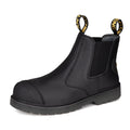 For ANTENG Men's Genuine Leather Steel Toe Work Safety Shoes CE Certified Black PU Insole Industrial Safety Boots for Winter MegaBDM