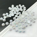 Top Selling  ABS Plastic Half Flatback Pearls 2mm-12mm Half Round Loose Pearl AB Colors Rhinestone