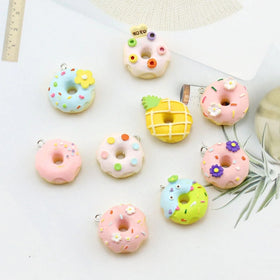 Food Resin Pendant Cute 3D Charms for Jewelry Making Bracelet Necklace Earring Pendant Keychain Supplies DIY Accessories