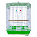 B012 Low MOQ OEM Birds Cage With Plastic Trays Metal Parrot Bird Cage Animal Cages