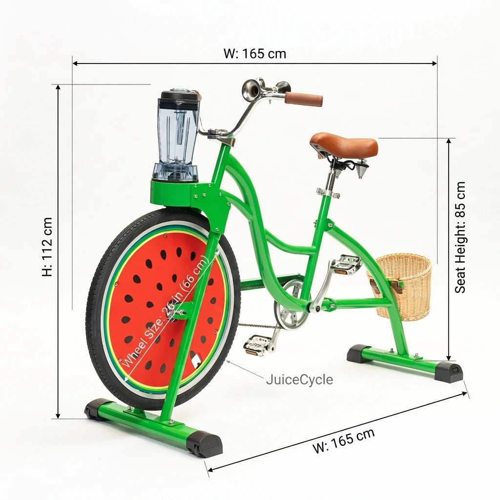EXI New Adult Energy Bike Pedal Unicycle Machine Balance Smoothies Juice Maker Extractor Blender Bike Smoothie for Party