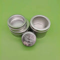 Wholesale Tin Cans 2oz 4oz 6oz 8oz Two Piece Metal Tin Can Silver Round Candy Gift Box Empty Candle Tin Can Metal Organizer