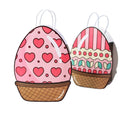 Eco-Friendly Creative Egg-Shaped Easter Chocolate Gusset Bag Classic Style Kraft Paper Gift Bags with Digital Printing