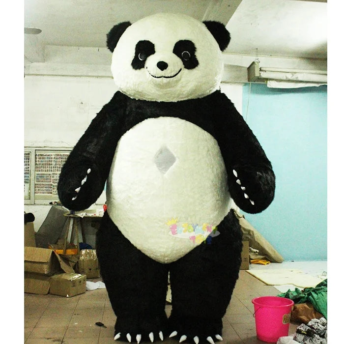 Hot Sale Tall Inflatable Panda Mascot Costume for Adults 2m/2.6m/3m for Walking or Events