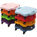 Floor Scooter Board with HandlesSitting Scooter for Kids Indoor Play EquipmentFun Scoot Board with Non-Marring Plastic Casters