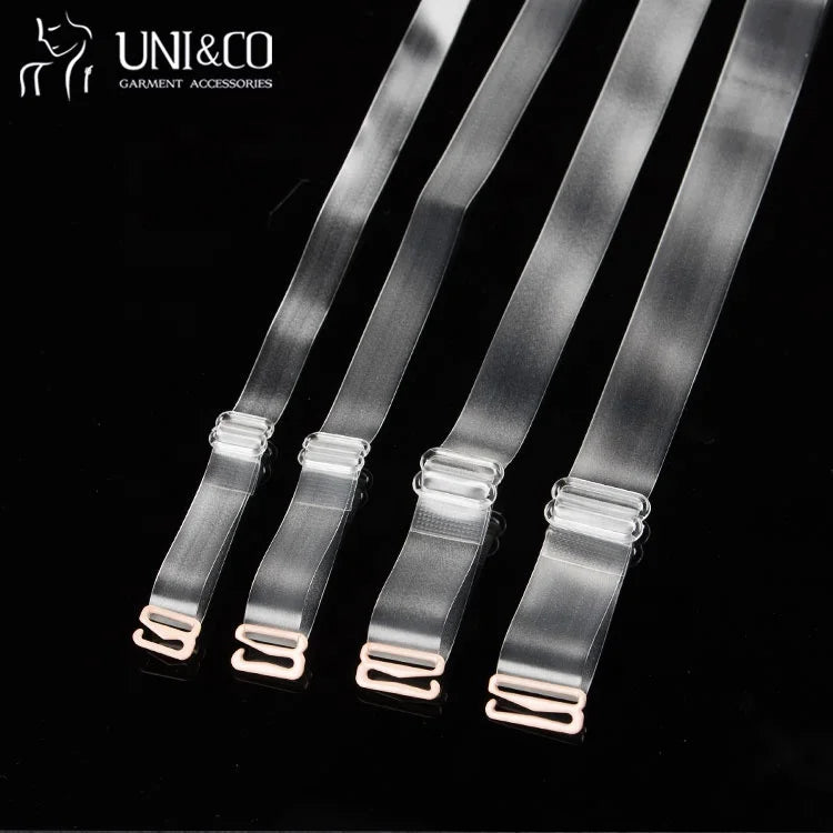 New Transparent TPU Elastic Adjustable Shoulder Bra Straps for Underwear Accessories Oeko-Tex Certified Custom Logo Available