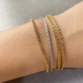 EManco Fashion Jewelry Bracelets Gold Plated Shinny Thin Gypsophila Cauliflower Link Chain Bracelet Women Gift Wholesale