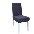 600343 Decorative Polyester Quilted Chair Covers Removable Waterproof Grey Dining Chair Stretch Slipcover Pad Case