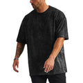 Custom t Shirt Vintage Washed Dropped Shoulder Oversized Short Sleeve T-shirt Men Summer Cotton Gym Fitness Bodybuilding Shirt