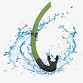Freediving Snorkel Flexible Roll up Snorkel for Scuba Diving Spearfishing and Snorkeling