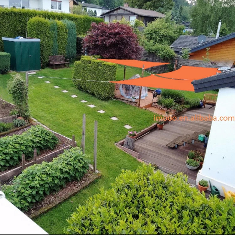 Factory Price 2x2.5m Oxford Shade Sail Waterproof UV Sand Rectangle Garden Cover Outdoor Courtyard Hiking Yard Sail Awning