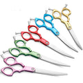 Good Quality Factory Directly Color Pet Grooming Scissors Curved Scissors New Production for 2021