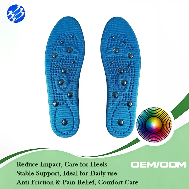 Fast Delivery Magnetic Therapy Insoles Improve Blood Circulation Acupressure Magnetic Therapy Insoles for Foot Massaging